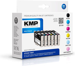 KMP Multipack E111V inktcartridge Zwart, Cyaan, Lichtyaan, Lichtmagenta, Magenta, Geel