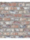 Dutch Wallcoverings vliesbehang baksteen - beige/blauw
