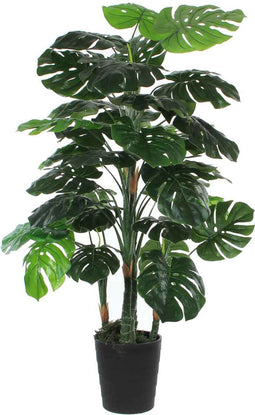 Mica Decorations Monstera Kunstplant - H130 x Ø80 cm - Set van 2