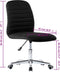 vidaXL - Eetkamerstoelen - 2 - st - stof - zwart