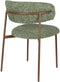Housecraft Claes - Eetkamerstoelen - Gemêleerd Groen - Set van 2 (2 stuks)