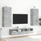 vidaXL - Tv-wandmeubel - 40,5x30x102 - cm - bewerkt - hout - betongrijs