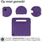 iMoshion Tablet Hoes Kinderen Geschikt voor Samsung Galaxy Tab A7 - iMoshion Kidsproof Backcover met handvat - Paars