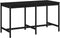 vidaXL Tuintafel 203,5x90x110 cm massief grenenhout zwart