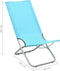 vidaXL - Strandstoelen - 2 - st - inklapbaar - stof - turquoise