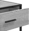 vidaXL - Wandtafel - 90x35x80 - cm - bewerkt - hout - grijs - sonoma - eikenkleurig