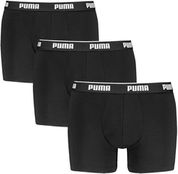 Puma Heren Boxershort - 3-pack - Katoenen mix met brede elastische tailleband - Zwart (3 stuks)