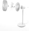 Stadler Form Finn White Mobile - Draadloze Staande Ventilator - 361 m³/u - 8 standen - IP44