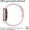iMoshion Bandje Geschikt voor Oppo Watch 46 mm - iMoshion Siliconen band zilver knoopje - Roze