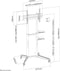 Neomounts FL50-540BL1 - Vloerstandaard - Mobiele trolley voor flat screens tot 70