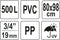 FLO Opvouwbare Regenton - 500L - PVC - 80 x 80 x 98 cm - Zwart