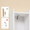 SoBuy BZR34-K-W - Smalle Badkamerkast - Hoge Opbergkast met Deur en Lade - Wit 20x20x145 cm