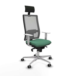 Bureaustoel met hoofdsteun Piqueras y Crespo 4B086G1 Smaragdgroen