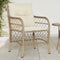 vidaXL - Tuinstoelen - 2 - st - met - kussens - poly - rattan - beige