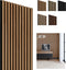 Perel Akoestisch wandpaneel - Geluidsabsorberend - Acacia walnoot-zwart 1250 x 300mm (set van 4)