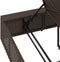 vidaXL - Ligbed - met - zwevend - kussen - poly - rattan - bruin