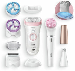 Braun Silk-épil 9 9-985 - 9-in-1 Beauty Set - Epileerapparaat Scheerapparaat Scrubber (3 stuks)