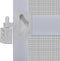vidaXL - Hordeur - met - scharnieren - 120x240 - cm - wit