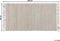 AFRIN - Laagpolig vloerkleed - Lichtbeige - 80 x 150 cm - Katoen