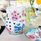 Melli Mello - Nora - Schenkkan - 500 ml - Porselein - Bloemen - Polkadot - Waterkan - Melkkan