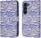 iMoshion Hoesje Geschikt voor Samsung Galaxy S23 Hoesje Met Pasjeshouder - iMoshion Design Bookcase smartphone - Meerkleurig / White Blue Stripes