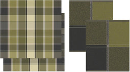 //DDDDD combiset 2 keukendoeken & 2 theedoeken Liverpool olive