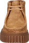 CLARKS Torhill Moss - Dames Veterschoenen - Nubuck - Cognac