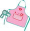 SES - Petits Pretenders - Verkleedkledingset kapper - met schort, kam, fohn en kapper producten