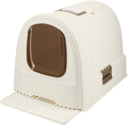 Curver Kattenbak met lade - Gesloten - Uitschuifbare onderbak en reukfilter - Wit - 51,5x38,5x40cm