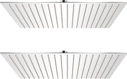 vidaXL - Regendouchekop - 2 - st - 50x50 - cm - roestvrij - staal