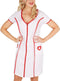 Dressforfun Verpleegster XL - Verkleedkostuum - Jurk met ritssluiting en kap - Sexy outfit