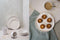 Cosy&Trendy Beker Punto White 35 cl - Set-6
