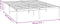 vidaXL - Bedframe - metaal - wit - 140x200 - cm