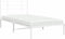 vidaXL - Bedframe - met - hoofdbord - metaal - wit - 107x203 - cm
