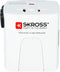 Skross World Adapter MUV Micro - Reisadapter 2-polig - Geschikt voor 150 landen - Wit