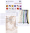 Thea Gouverneur - Borduurpakket met telpatroon - 493A - Voorgesorteerde DMC Garens - Akelei - Aida - 15 cm x 14 cm - DIY Kit