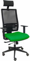 Bureaustoel met hoofdsteun P&C Horna Traslack bali Groen