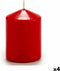 Kaars Rood Was (7 x 10 x 7 cm) (4 Stuks)