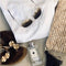 Bazar Bizar Raffia Clutch met rits - Natural - S