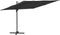 vidaXL - Zweefparasol - met - aluminium - paal - 300x300 - cm - zwart