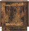 vidaXL - Nachtkastje - met - LED-verlichting - Gerookt - Eiken - 44x34,5x45 - cm