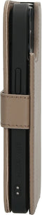 Mobiparts iPhone 15 - 2 in 1 Wallet Case - Echt leer met uitneembare backcover - Taupe