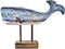 Decoratieve figuren DKD Home Decor Blauw Hout Bruin Zeeman Walvis (40 x 10 x 30 cm)