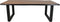 HSM Collection Eettafel Rechthoekig U-poot 200cm Walnoot Bruin Acaciahout/Metaal