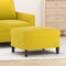 vidaXL - Voetenbank - 60x50x41 - cm - fluweel - geel