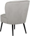 Fauteuil VOSS Fluweel Lichtgrijs