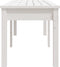 vidaXL - Tuinbank - 2-zits - 159,5x44x45 - cm - massief - grenenhout - wit