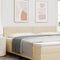vidaXL - Hoofdbord - Diamant - Blokken - Design - Crème - 200 - cm - Stof