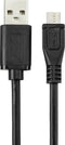 Renkforce USB-kabel USB 2.0 USB-A stekker, USB-micro-B stekker 2.00 m Zwart Met anti-microbacterieel oppervlak RF-47168