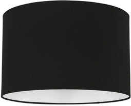 Mexlite K7976SS - Lampenkap - E27 fitting - Zwart ⌀ 40cm